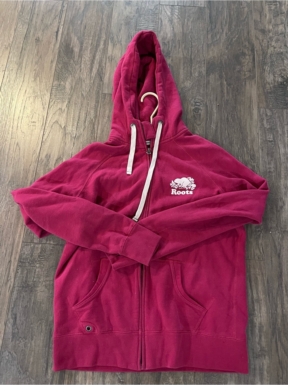 Roots Women's Magenta Zip-Up Hoodie